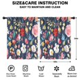 thumbnail image 2 of Blackout Kids Curtains,Pioneer Flower Floral Print Pattern Childrens Insulated Curtains Set Of 2,Bedroom Essentials,Toddler Room Decor 42"x54", 2 of 5