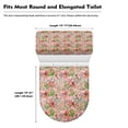 thumbnail image 6 of HELLHERO Bathroom Toilet Lid Cover 2 Piece Set Elastic Fabric Non-Slip for Women, 6 of 6