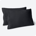 thumbnail image 1 of Bare Home Pillowcase Set - Premium 1800 Collection - Double Brushed - Ultra Soft - King Size, Black, 2 Count, 1 of 7