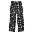 thumbnail image 2 of Wobogo White Feathers Long Pajama Pants Bottoms Soft Sleepwear with Pockets, 2 of 9