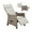 Beige, variant on HOMREST Outdoor Recliner Chair for Patio,Outdoor Recliner Chair with Ergonomic Backrest Removable Cushion, Patio Recliner Chair for Porch Garden,Light-Grey