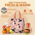 thumbnail image 5 of Bernese Mountain Dogs with Pioneer Flower Insulated Lunch Bag for Women & Adults,Large Portable Soft Cooler Lunch Bag,Thermal Food Storage Tote with Pearl Cotton,8.66L,8.75x5.75x9.5 Inch, 5 of 6