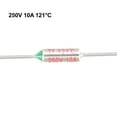 thumbnail image 3 of Fusible térmico Uxcell 250V 10A 121 Celsius, 10 Pcs, 3 of 5