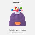 thumbnail image 4 of Niusricy Kids Girls Boys Beanie Candy Color Twist Bar Cartoon Doll Fall Winter Warm Cap Toddlers Beanie Knit Hat, 4 of 4