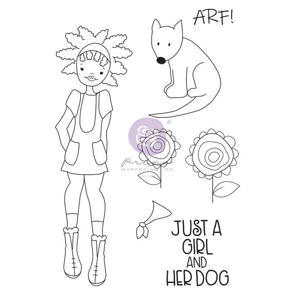 PRIMA MARKETING INC Julie Nutting Stamps NIA, White UPC 655350913298