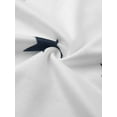 thumbnail image 4 of LUXUR Ladies Sweatshirt Stars Print Pullover Drawstring Hoodies Loose Fit Hooded Tops Long Sleeve White 3XL, 4 of 7