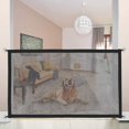 thumbnail image 4 of Barreras para perros, puerta portátil para perros, puerta plegable para perros, puerta de escalera, puerta de barrera para perros, gatos, 180*75 cm, 4 of 4