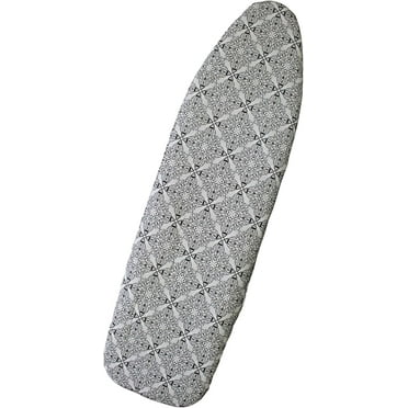 Ironing Board Cover and Pad with Straps - Scorch Resistant Silicone Coating, Fits Standard Size Boards, Elastic Edges for Secure Fit, 100% Cotton Cover, by Dependable Industries