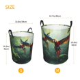 thumbnail image 2 of Laundry Basket, Flying Parrots In Jungle Laundry Hamper Waterproof Laundry Bag Clothes Hamper Laundry Bin with Handles for Bedroom, Living Room, Kids Room, 2 of 6