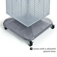 thumbnail image 4 of Azar 40"(H) x 14"(W) x 14"(D) 4-Sided Interlocking Pegboard Floor Display With Wheels Blue, 4 of 5