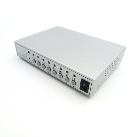 Color Multiplexer - 4 Channel BNC Quad Processor 4CH Video Splitter Multiplexor Color Quad Video Signal Multiplexer with Remote Controller PAL NTSC