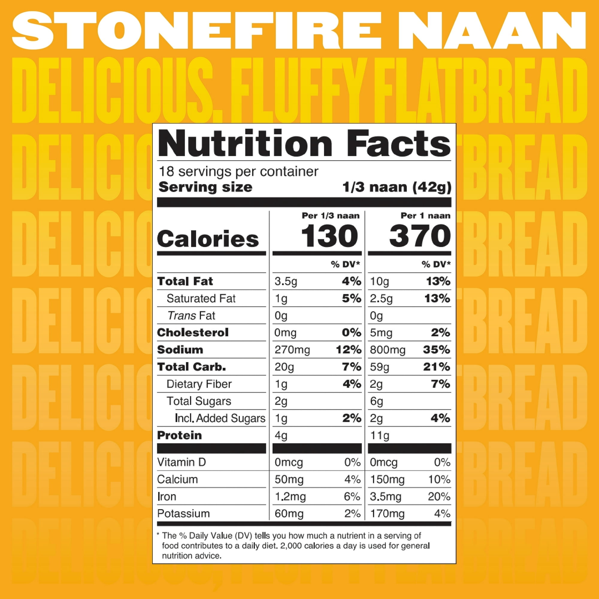 Stonefire® Original Naan Bread, 24.6 oz, 6 Count