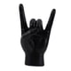 thumbnail image 5 of Estatua de mano de roca con gesto, colección de esculturas de mano, escultura de dedo moderna de resina Negro Izquierda, 5 of 9