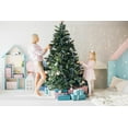 thumbnail image 3 of 24PCS Light Blue Velvet Christmas Tree Bows Door Garland Decor Vintage Wreath Bow (3/8'' Width, 5 * 7 inch), 3 of 12