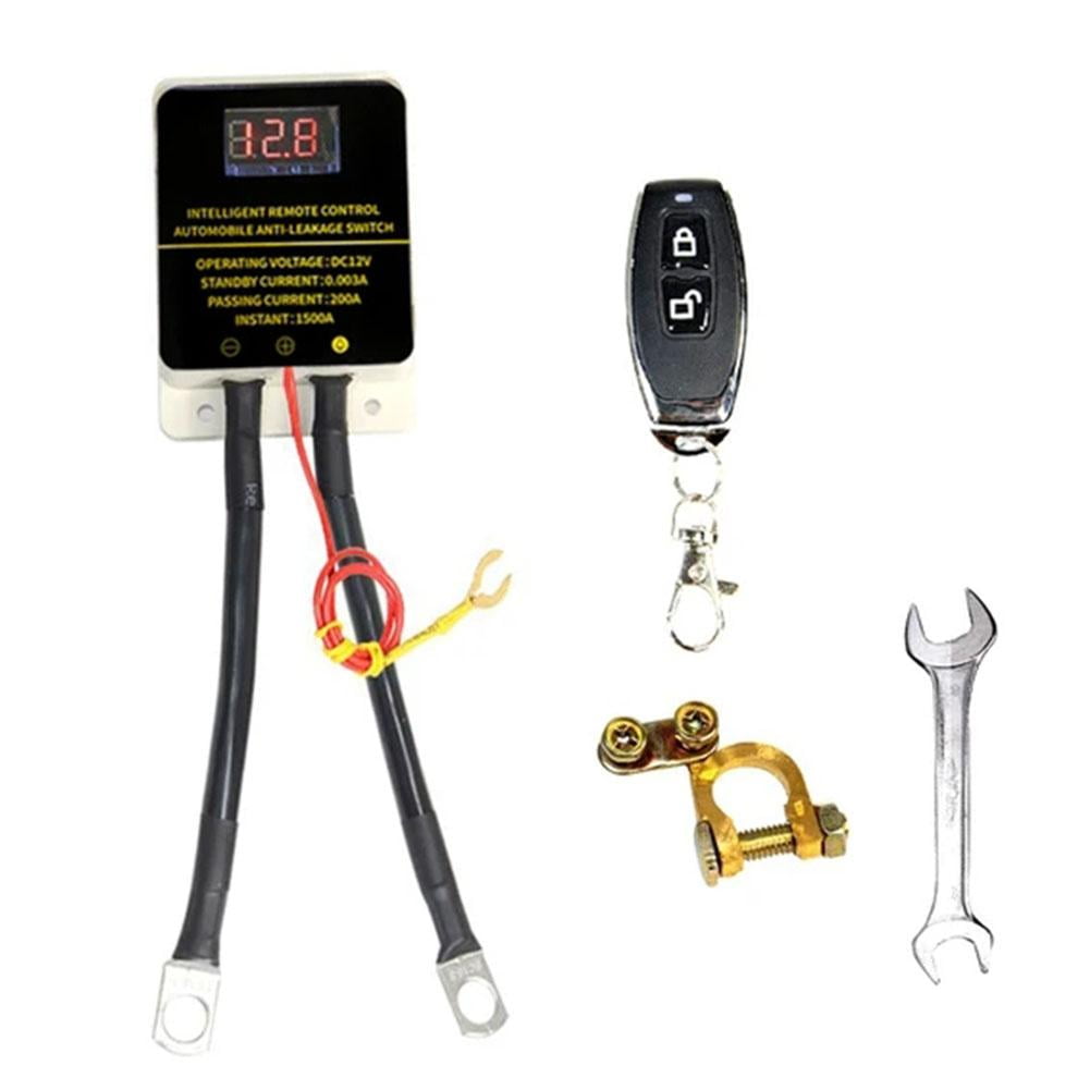 QAOlDH Car Battery Disconnect Cut Off Isolator Master Switch W Wireless Remote Control