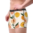 thumbnail image 2 of Yiaed Peach1 Print Men's Soft Cotton Boxer Shorts Breathable Boxers Underwear Moisture-Wicking Underwear Stretch Boxer Briefs for Man-Small, 2 of 5