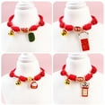 thumbnail image 6 of Walbest Cat Collar, 2022 New Year Necklace Adjustable Cartoon Woven Collar Necklace with Bell for Pet Puppy Kitten, 6 of 7