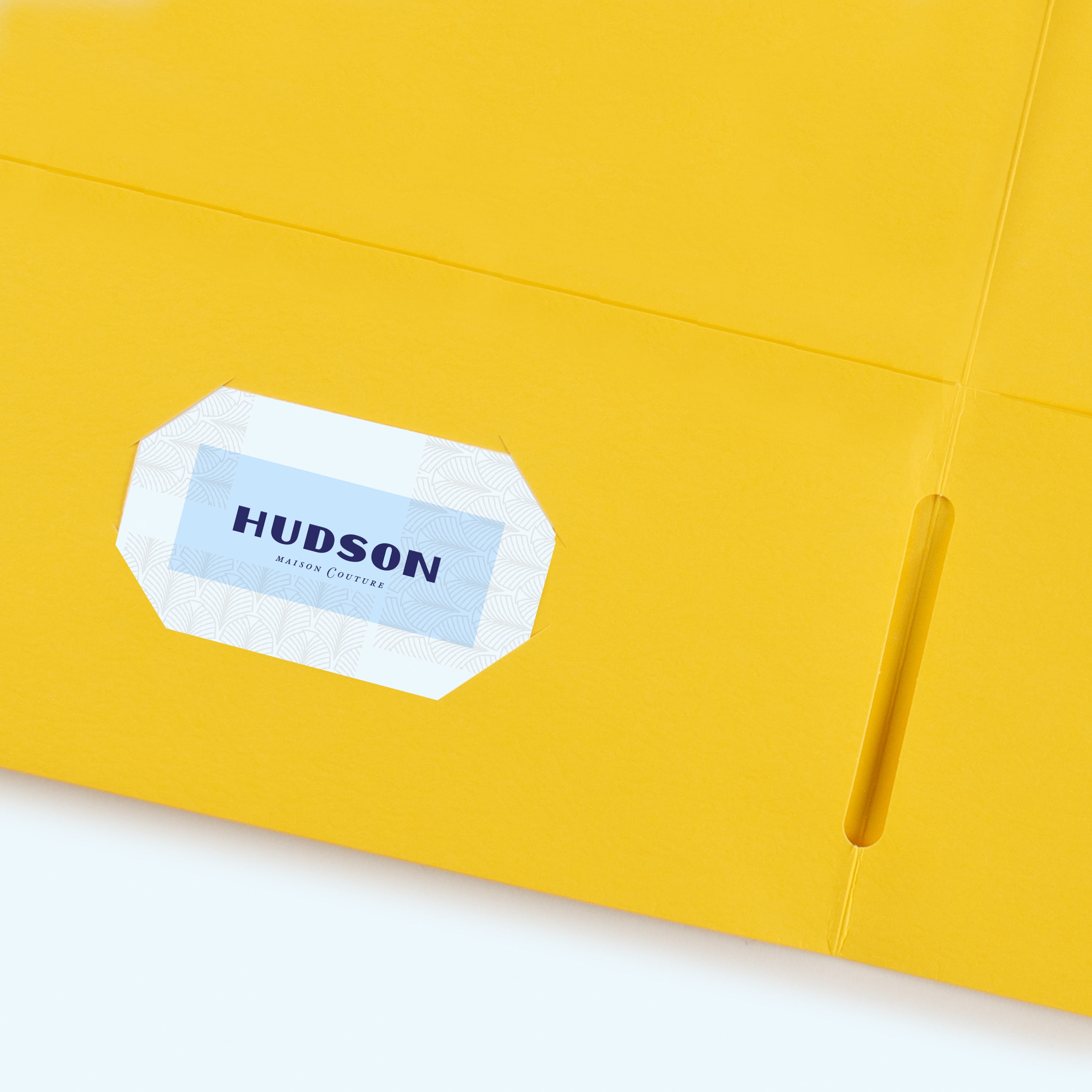Avery Two Pocket Folders, Holds up to 40 Sheets, Business Card Slot, 25 per Pack, 2 Packs, 50 Yellow Folders Total (01674)