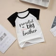 thumbnail image 3 of Kids Girls T-shirt - Promoted to Big Brother - Summer Cotton Short Sleeve Tops, 3 of 3