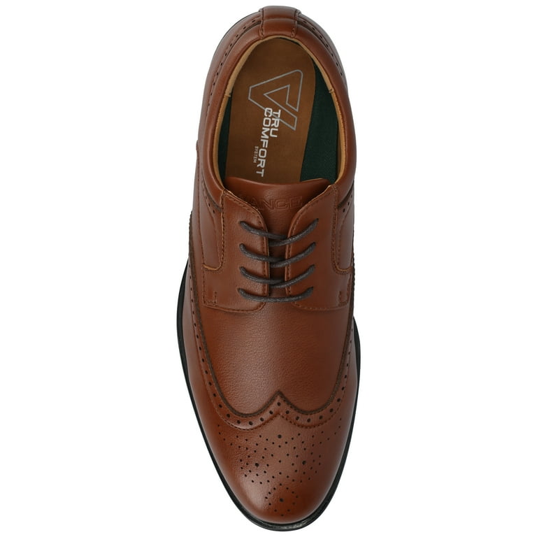 Vance Mens Cormac Comfort Wingtip Flexible Oxford Dress Shoe 