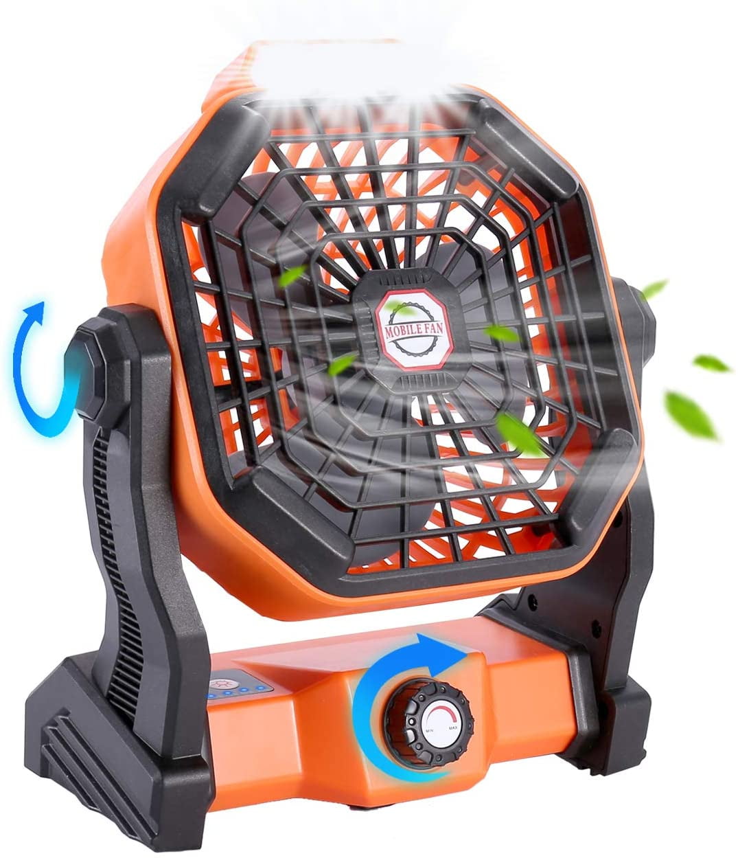 7800mAh USB Powered Battery Operated Fan for Desk Portable Camping Fan with LED Lights 270° Adjustable Stepless Speed Enhanced Airflow Tent Fan for Outdoor Office Home Travel 7800mAh USB Powered Battery Operated Fan for Desk Portable Camping Fan with LED Lights 270° Adjustable Stepless Speed Enhanced Airflow Tent Fan for Outdoor Office Home Travel