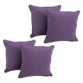 thumbnail image 2 of 18-inch Double-corded Solid Twill Square Throw Pillows with Inserts (Set of 4) 9810-CD-S4-TW-GP, 2 of 2