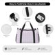 thumbnail image 4 of Disketp Purple Checkboard Bolsa de Viaje Tipo Duffle, Bolso de Mano para Fin de Semana para Mujer, Bolsa de Gimnasio Ligera para Hombre, Esencial para Viajes, 4 of 7