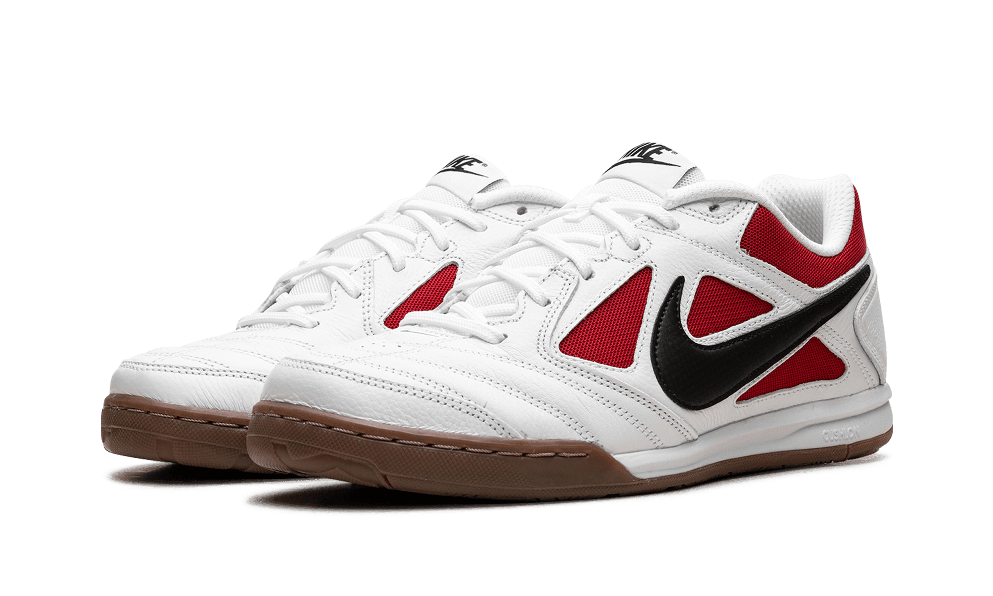 Nike Men\'s Gato FB Sneakers Size 10 University Red White NWT NIB Amazon.com | Nike Gato (White/Black-Gym Red) | Soccer main image 3