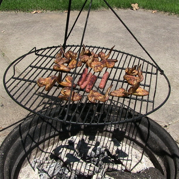 Sunnydaze Black Fire Pit Cooking Grate, Homemade Fire Pit Grill Grate