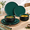Green-Service for 2 (6PCS), variant on Dinnerware Sets 6-piece Plates And Set For 2 Matte Black