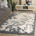thumbnail image 2 of SAFAVIEH Casablanca Chloe Abstract Shag Area Rug, Dark Grey/Ivory, 4' x 6', 2 of 11