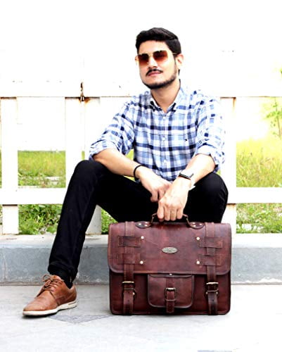 handmade world leather messenger bag