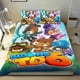 thumbnail image 1 of Bloons TD (Defensa de Torre) Conjunto de sábanas temático, trío de piezas, cómodo y amigable con la piel, diseño único, regalo de decoración para el hogar para familiares, amigos y fans,135cm *200cm, 1 of 6