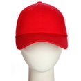 thumbnail image 4 of D&I Plain Dad Hat 100% Cotton Unstructured Hat Unisex Adjustable Strap - Red, 4 of 4