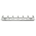 thumbnail image 3 of Nuvo 60-290 - Ballerina - 7 Light - 48" - Vanity - w/ Alabaster Glass Bell Shades, 3 of 7