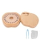 thumbnail image 4 of Caja De Almacenamiento De Dientes, Bien Organizada, Segura, Ecológica, Resistente A La Corrosión, Caja De Dientes De Bebé, Madera Simple Para El Hogar Para El Hospital Dental ZAQW Wooden Baby Tooth Box, 4 of 8