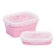 thumbnail image 2 of Collapsible, Portable Lunch Box, 350ml Silicone Food Container, Foldable BPA-Free Design for Office, School, Travel, 2 of 5