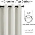thumbnail image 2 of MRTREES Blackout Valance Curtains, Short Kitchen Curtain Valances Room Darkening, Grommet Top Small Window Topper Treatment for Living Room/Bedroom/Basement(1 Panel, 52x16 Inches, Greyish White), 2 of 12