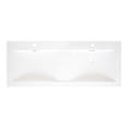 thumbnail image 5 of LAVABO DOBLE DE RESINA INTEGRADO EN CUBIERTA CON CURVA DIVISORA Y REBOSADERO MARCA GRAVITA, 5 of 5