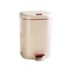 thumbnail image 4 of Cubo de basura 2 en 1 con pedal, rectangular, para baño Dorado Blanco 8L, 4 of 9