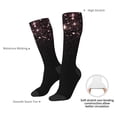 thumbnail image 4 of Naloa Sparkling Pink Night Sky Knee Socks, High Socks Long Stretchy Sock Women Knee High Stocking, Long Socks for Women, 4 of 6