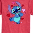 thumbnail image 3 of Lilo & Stitch - Heart Eyes Stitch - Men's Short Sleeve Graphic T-Shirt, 3 of 5