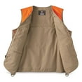 thumbnail image 2 of Guide Gear Men's Upland Vest Khaki/Blaze MEDIUM, 2 of 9