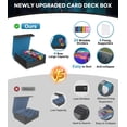 thumbnail image 2 of Caja de almacenamiento de tarjetas MoKo Trading 3000+ MTG con divisores, color cian, 2 of 8