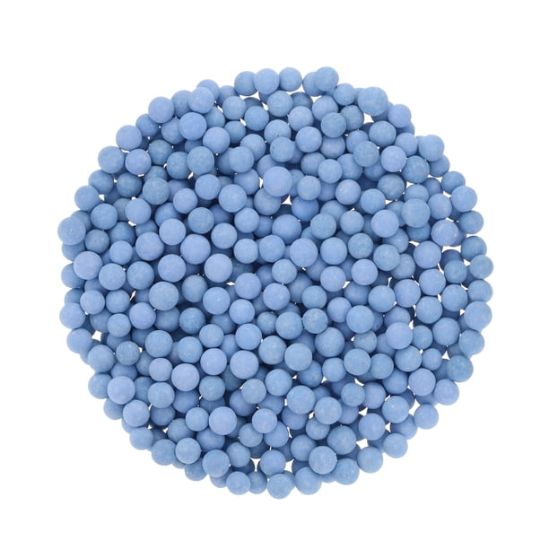 Uxcell 3 Paquetes de Perlas de Reemplazo para Cabezal de Ducha 5-6mm para Filtración, Azul