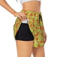 thumbnail image 3 of Lsque Crab Lobster Printed Women's Running Shorts with Liner Pockets,Elastic Quick Dry Workout Athletic Gym Yoga Shorts,Womens High Waist Shorts-Large, 3 of 9