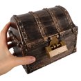 thumbnail image 3 of Cofre del tesoro pirata, mini cofre pirata, cofre de premios, decoración de fiesta pirata, pequeñas cajas de regalo de joyería para niños, 3 of 6