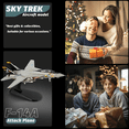 thumbnail image 2 of 1/100 F14 Tomcat Model Skeleton Fighter（Foldable Wings） Attack Plane Diecast Military Models Metal Airplane Models for Collection or Gift for unisex, 2 of 6