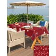 thumbnail image 5 of Rectangle Outdoor Tablecloth With Umbrella Hole And Zipper– 4th of July Waterproof Patio Table Cover for Party, Picnic, Backyard, 60"x102" , Patriotic America Stars Memorial Day Red, 5 of 8