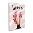 thumbnail image 3 of Stupell Industries Work It Fashion Heels Graphic Art Gallery Wrapped Canvas Print Wall Art, Design by Elizabeth Tyndall, 3 of 7